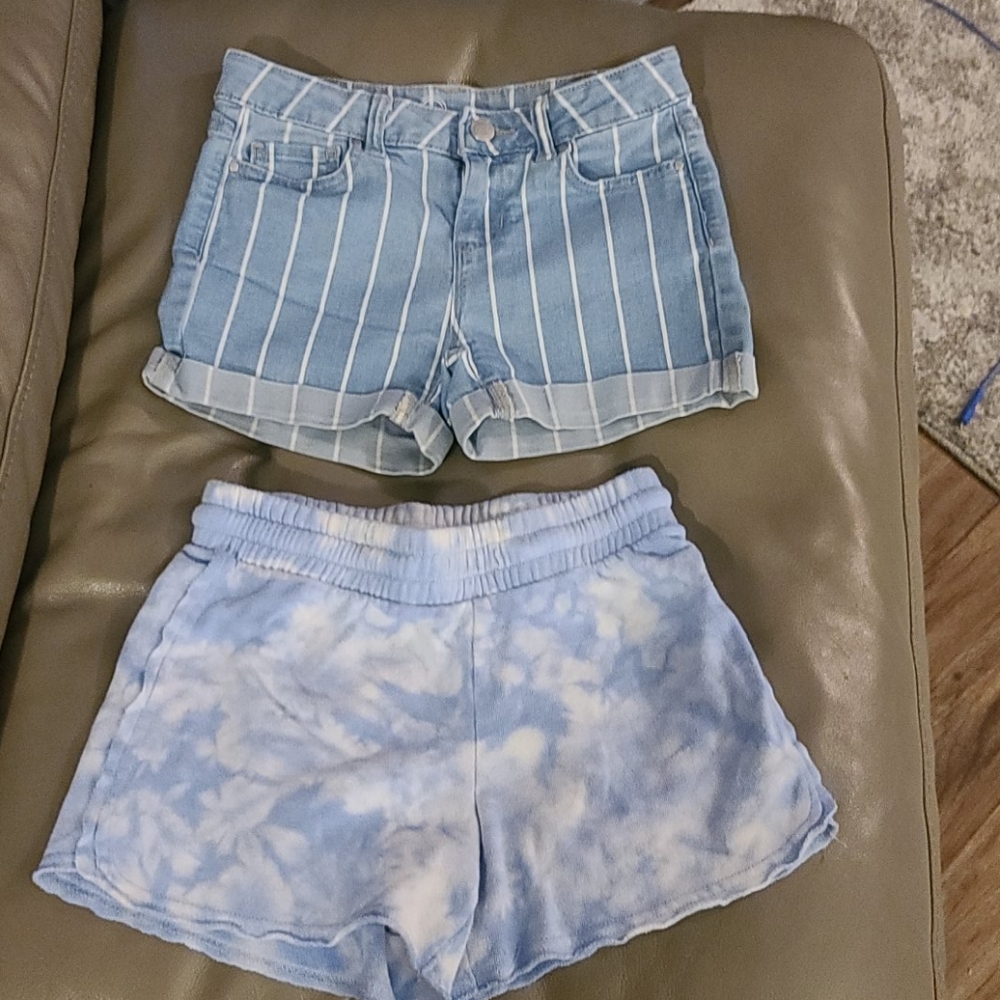 2 pair shorts Girls size 7